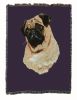 Pug Cotton Woven Throw