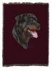 Rottweiler Cotton Woven Throw