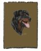 Rottweiler Cotton Woven Throw