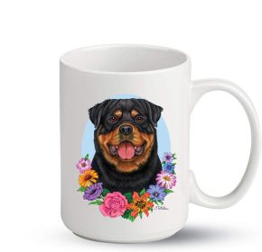 Rottweiler - Best of Breed PItcher Flower Mugs