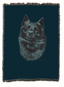 Schipperke Cotton Woven Throw