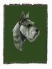 Schnauzer Cotton Throw