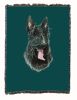 Scottish Terrier Cotton Woven Throw