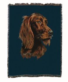 Irish Setter Cotton Woven Throw