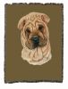 Shar Pei Cotton Woven Throw