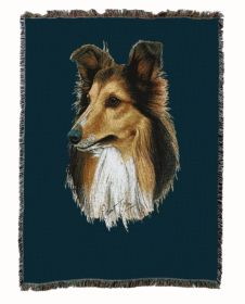 Shetland Sheepdog/Sheltie Cotton Woven Throw