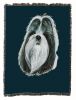 Shih Tzu 3 Cotton Woven Throw