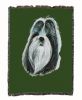 Shih Tzu 3 Cotton Woven Throw