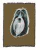 Shih Tzu 3 Cotton Woven Throw