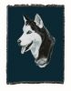 Siberian Husky 1 Cotton Woven Throw