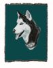 Siberian Husky 1 Cotton Woven Throw