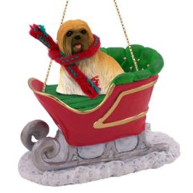 Lhasa Apso - Brown - Sleigh Ride Ornament