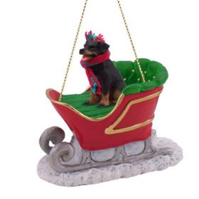 Rottweiler - Sleigh Ride Ornament