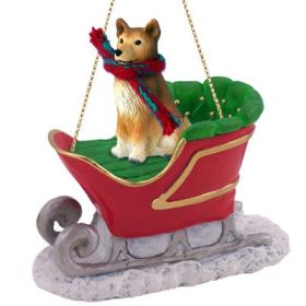 Finnish Spitz - Sleigh Ride Ornament