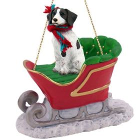 Brittany - Liver & White - Sleigh Ride Ornament