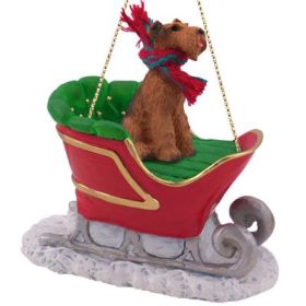 Airedale Terrier - Sleigh Ride Ornament