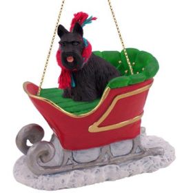 Scottish Terrier - Sleigh Ride Ornament