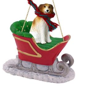 Borzoi - Sleigh Ride Ornament