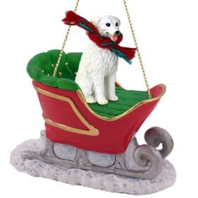 Kuvasz - Sleigh Ride Ornament