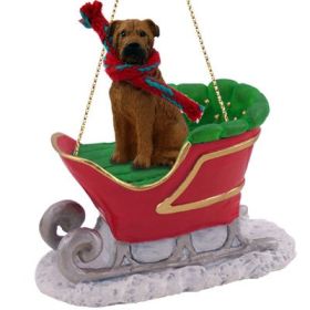 Bullmastiff - Sleigh Ride Ornament
