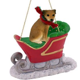 Border Terrier - Sleigh Ride Ornament
