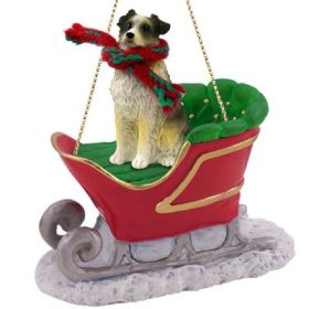 Australian Shepherd - Blue - Docked - Sleigh Ride Ornament
