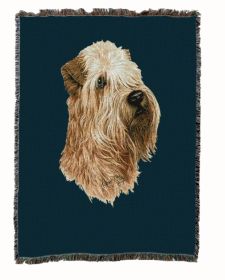 Soft Coated Wheaten Terrier Cotton Woven Throw