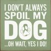 I Don't Always Spoil My Dog