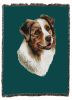 Australian Shepherd Cotton Woven Throw