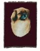 Tibetan Spaniel Cotton Woven Throw
