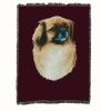 Tibetan Spaniel Cotton Woven Throw