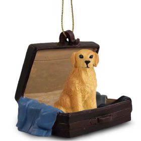 Golden Retriever - "Traveling Companion" Suitcase Ornament