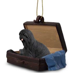 Lhasa Apso - Black - "Traveling Companion" Suitcase Ornament