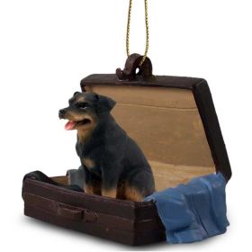 Rottweiler - "Traveling Companion" Suitcase Ornament