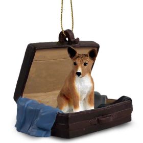 Basenji - "Traveling Companion" Suitcase Ornament