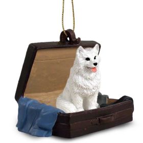 American Eskimo - "Traveling Companion" Suitcase Ornament