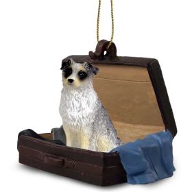 Australian Shepherd - Blue - "Traveling Companion" Suitcase Ornament