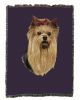 Yorkshire Terrier Cotton Woven Throw