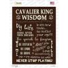 Cavalier King Wisdom  Novelty Rectangle Sticker Decal