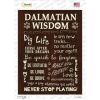 Dalmatian Wisdom  Novelty Rectangle Sticker Decal