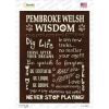 Pembroke Welsh Wisdom  Novelty Rectangle Sticker Decal