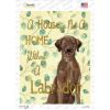 Labrador Retriever Not a Home Without a Novelty Rectangle Sticker Decal