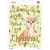 Chihuahua Not a Home Without a Novelty Rectangle Sticker Decal