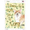 Corgi Not a Home Without a Novelty Rectangle Sticker Decal