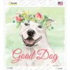 Staffordshire Bull Terrier - White  Good Dog  Novelty Square Sticker Decal
