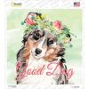 Australian Shepherd Good Dog Novelty Square Sticker Decal