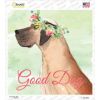Great Dane Good Dog  Novelty Square Sticker Decal