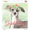 Italian Greyhound Good Dog  Novelty Square Sticker Decal